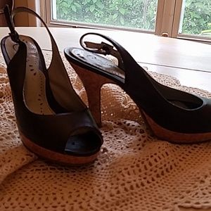 Peep toe heels